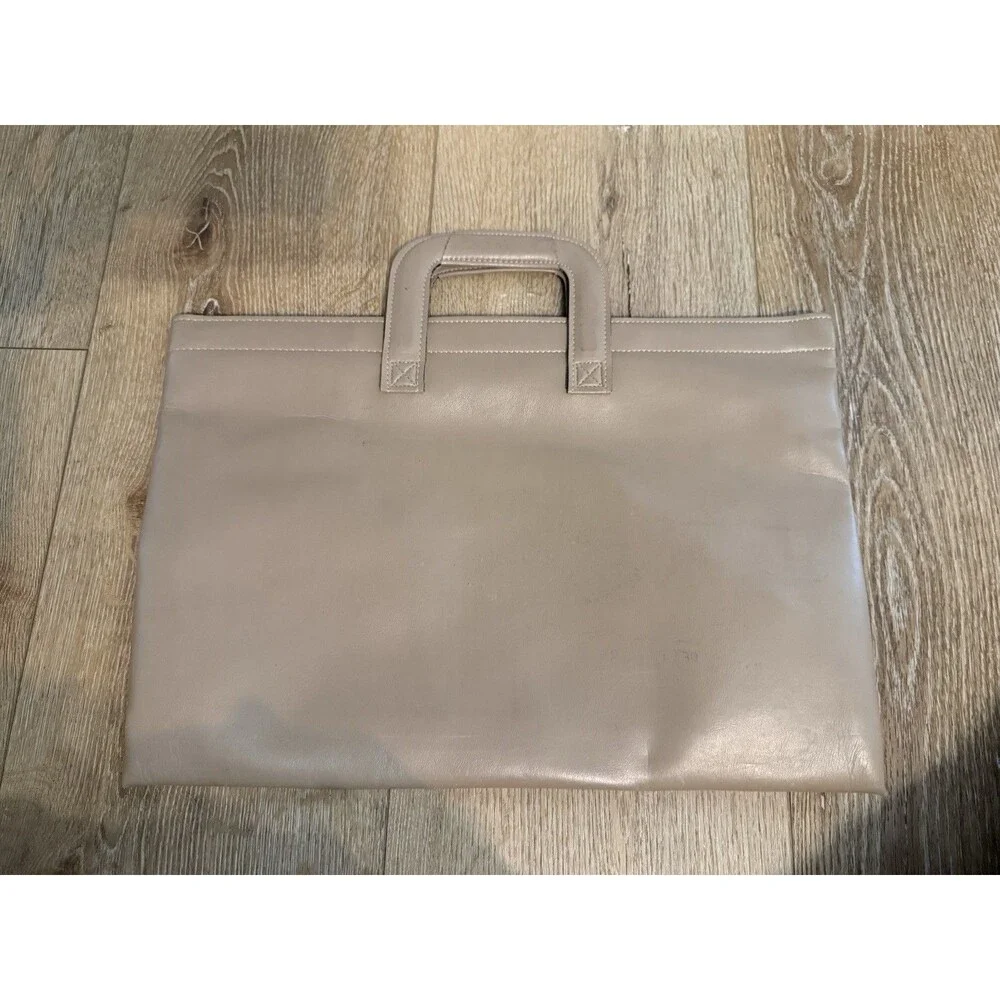 Vintage Hazel Document Briefcase Portfolio Bag Attach E-128-18 Brown